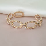 Bracelet Or Plaqué 18 carats Paris Coque de Nacre Bijouxcn  new 4