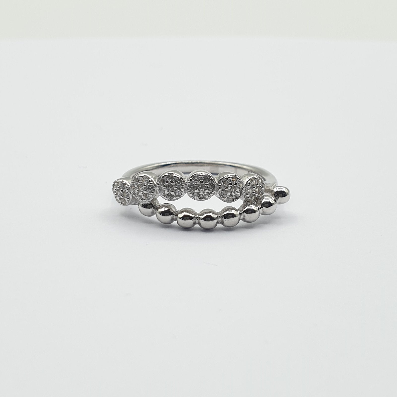 خاتم فضة مطلي روديوم مكفول نادين ساليرجنت - 40%