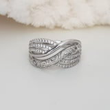 Bague xp tendance Plaqué or Xuping style argent tendance