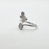 Bague  Argent Rhodié Garanti soldeargent - 40% papillon cœur