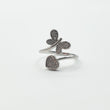 Bague  Argent Rhodié Garanti soldeargent - 40% papillon cœur