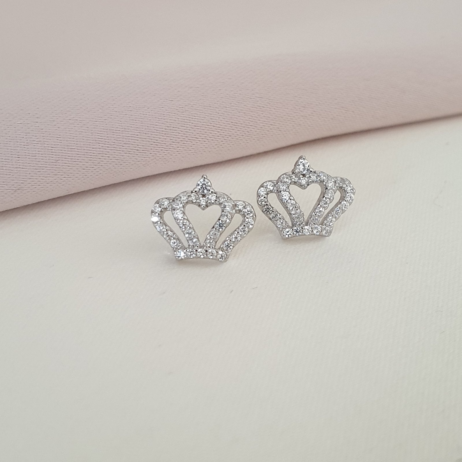 Boucle d'oreille argent Rhodié garanti the crown soldeargent - 40%