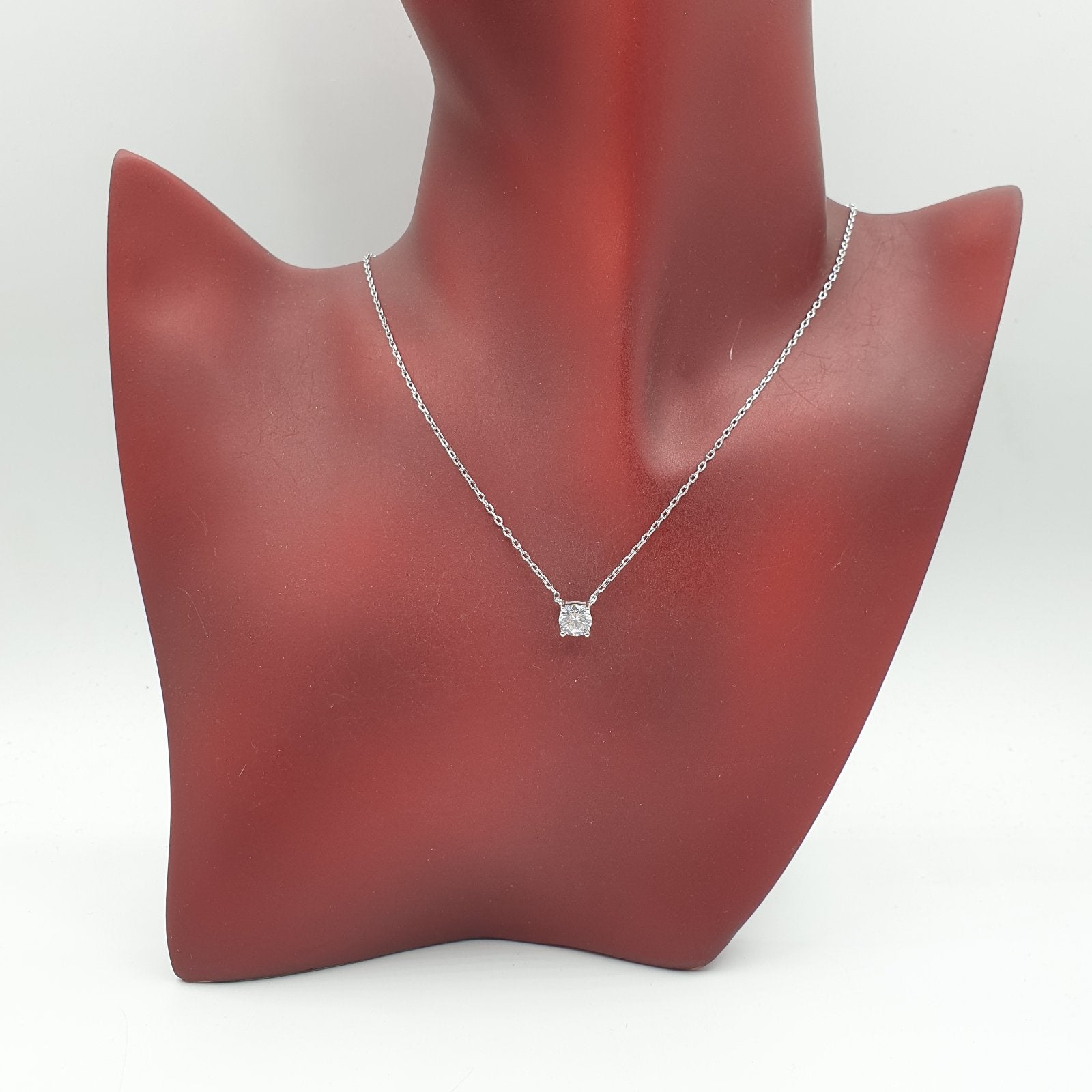 Collier Argent Rhodié Garanti la pierre