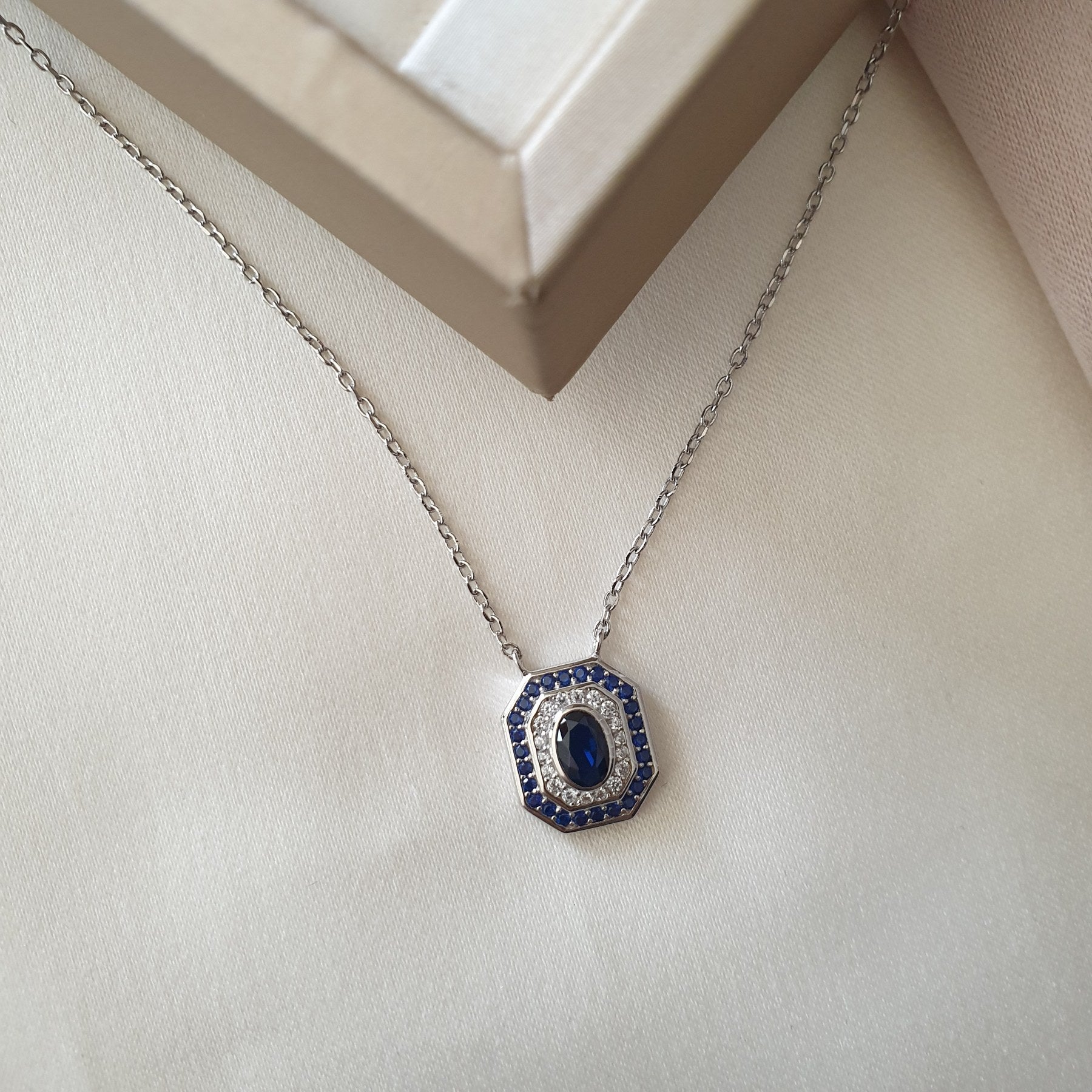 Collier Argent Rhodié Garanti  zephir