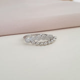 خاتم فضة مطلي روديوم مكفول نادين ساليرجنت - 40%