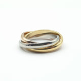 Bague acier garanti inoxydable triples anneaux DAR
