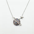 Collier Argent Rhodié Garanti planet