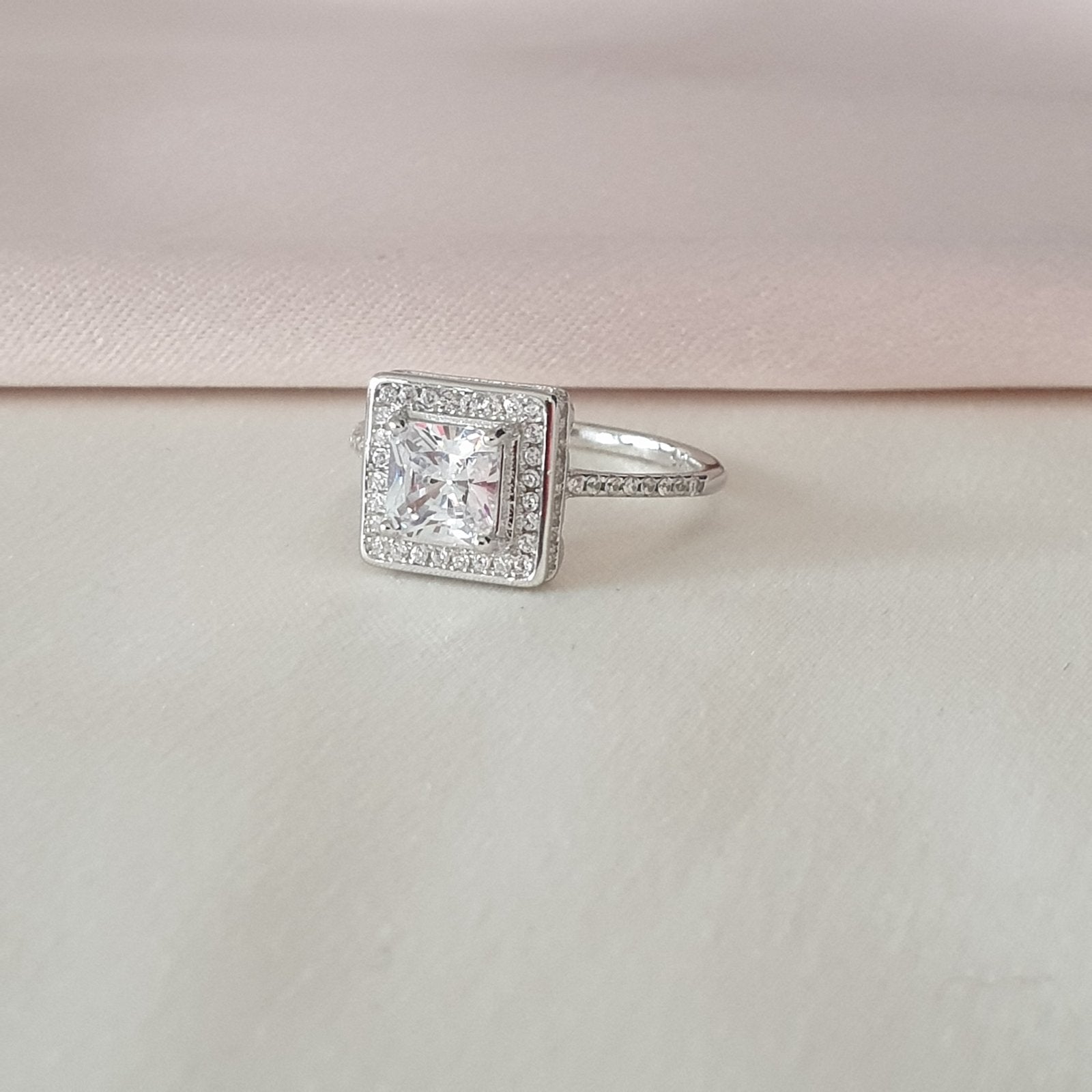 Bague Argent Rhodié Garanti soldeargent - 40% carré cube