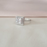 Bague Argent Rhodié Garanti soldeargent - 40% carré cube