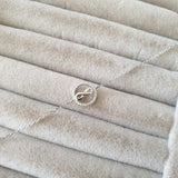 Gourmette Argent Rhodié Garanti infinity rond