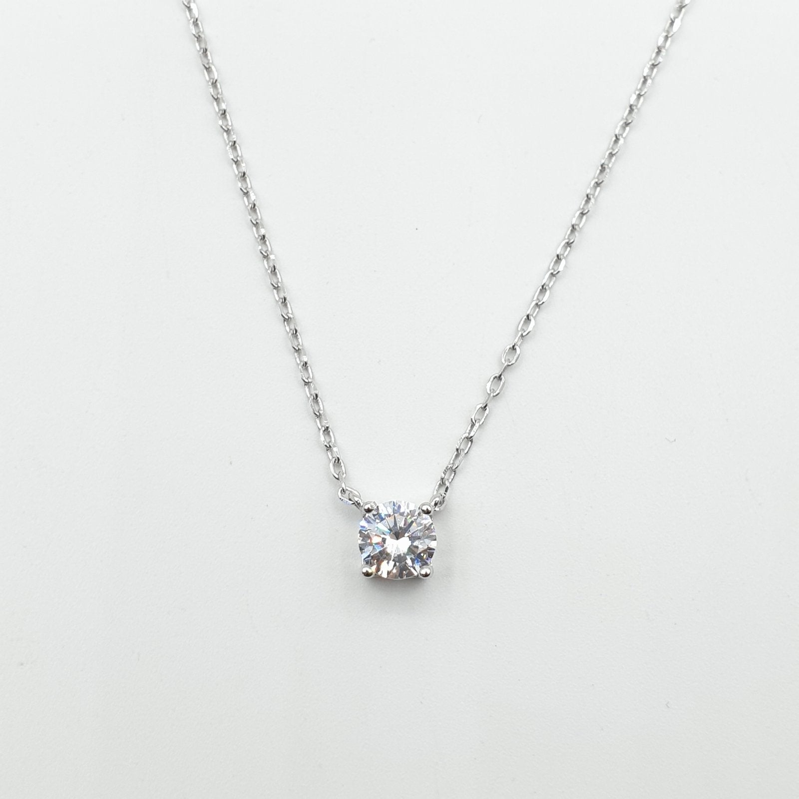 Collier Argent Rhodié Garanti la pierre