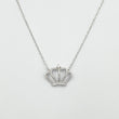 Collier argent Rhodié Garanti the crown