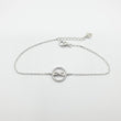 Gourmette Argent Rhodié Garanti infinity rond