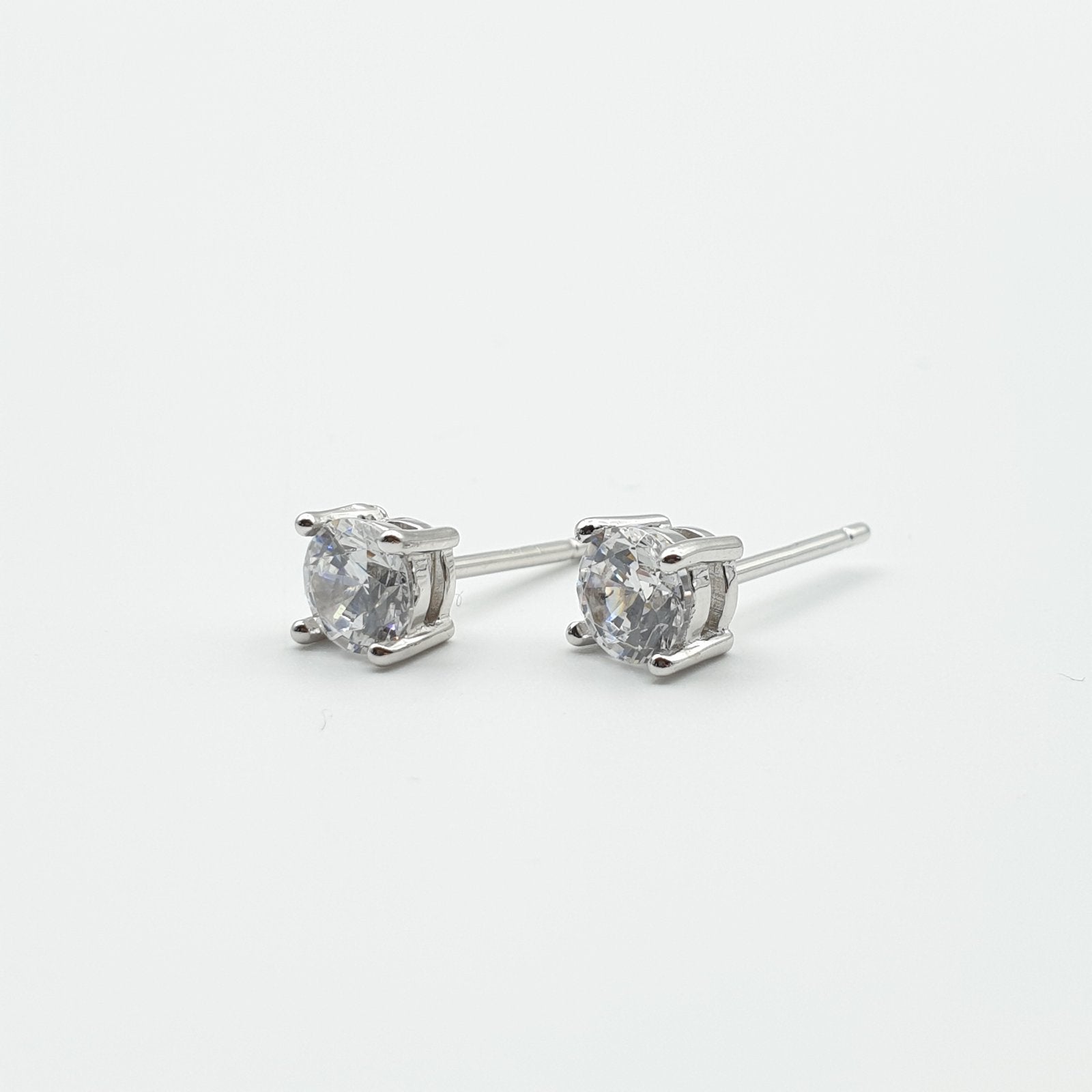Boucles d'oreilles Argent Rhodié Garanti  une pierre
