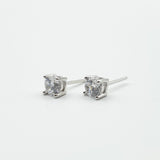 Boucles d'oreilles Argent Rhodié Garanti  une pierre