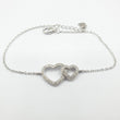 Gourmette Argent Rhodié Garanti the couple of hearts