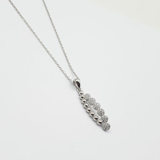 Collier argent Rhodié Garanti nadine
