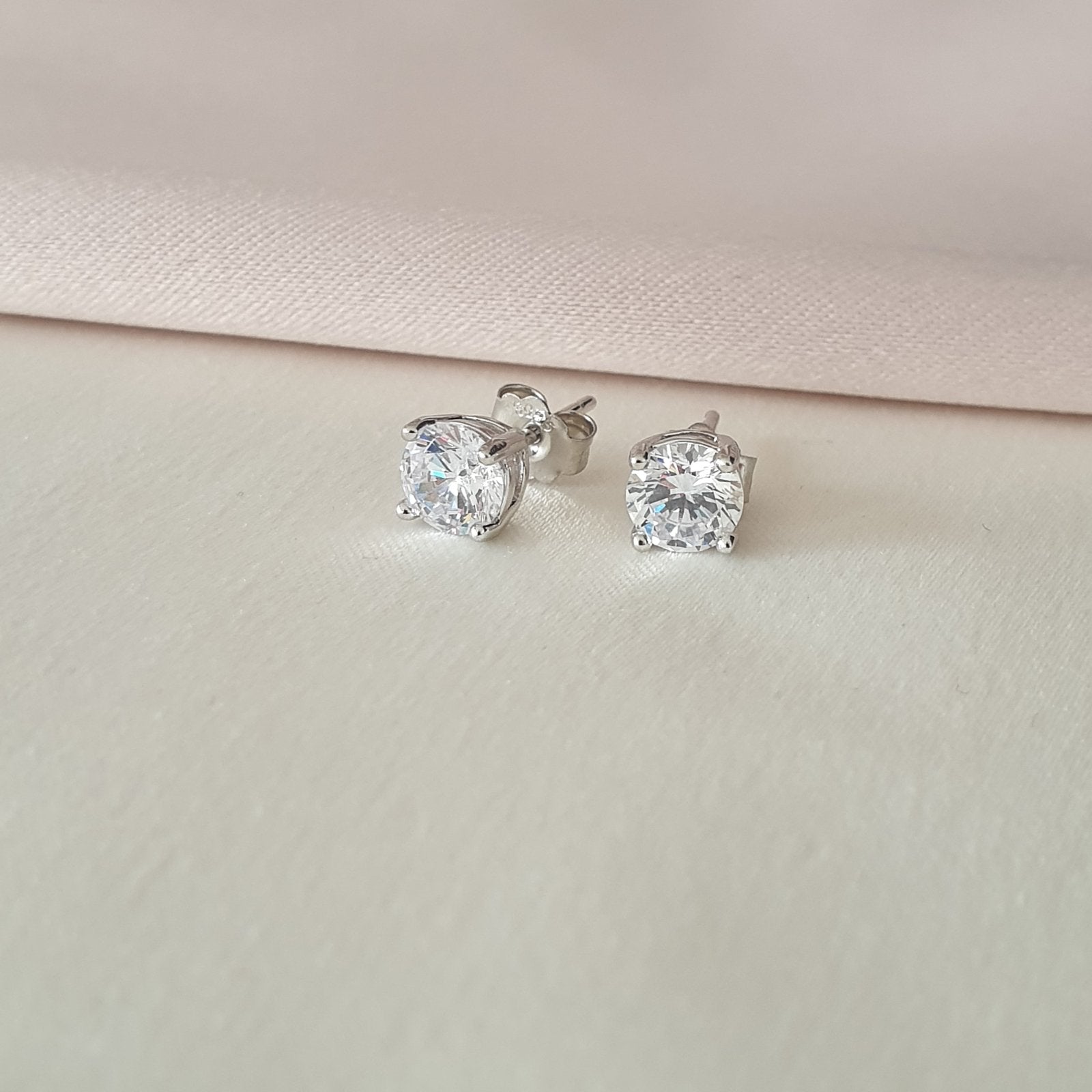 Boucles d'oreilles Argent Rhodié Garanti soldeargent - 40% la pierre simple