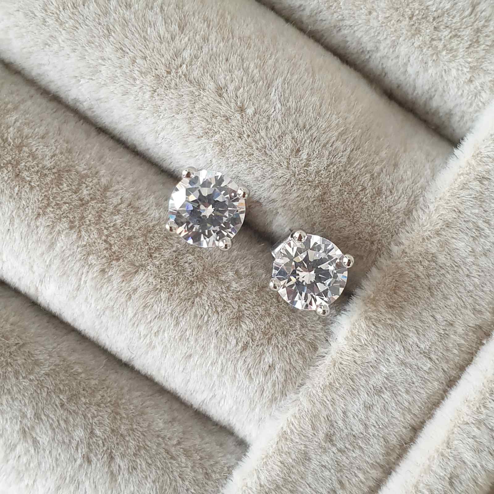 Boucles d'oreilles Argent Rhodié Garanti soldeargent - 40% la pierre simple