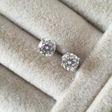 Boucles d'oreilles Argent Rhodié Garanti soldeargent - 40% la pierre simple