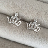 Boucles d'oreilles Argent Rhodié Garanti   التاج