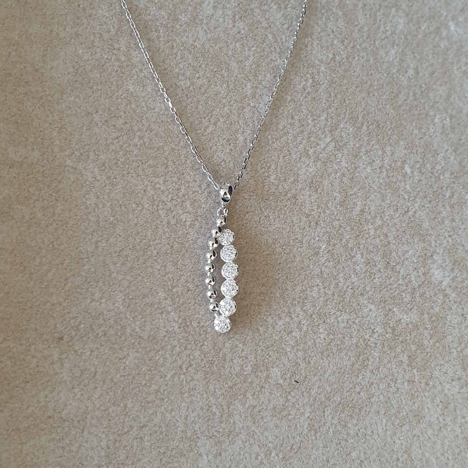 Collier argent Rhodié Garanti nadine