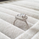Bague Argent Rhodié Garanti soldeargent - 40% carré cube