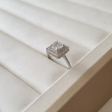Bague Argent Rhodié Garanti soldeargent - 40% carré cube