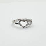 Bague Argent Rhodié Garanti the couple of hearts soldeargent - 40%