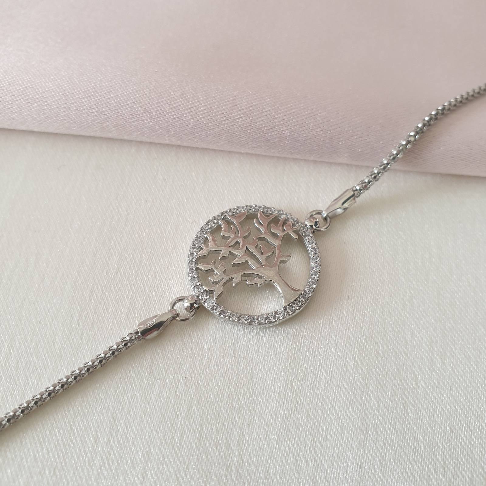 Gourmette Argent Rhodié Garanti soldeargent - 40%  arbre