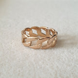 Bague acier garanti inoxydable anneau américain rose gold