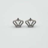 Boucle d'oreille argent Rhodié garanti the crown soldeargent - 40%