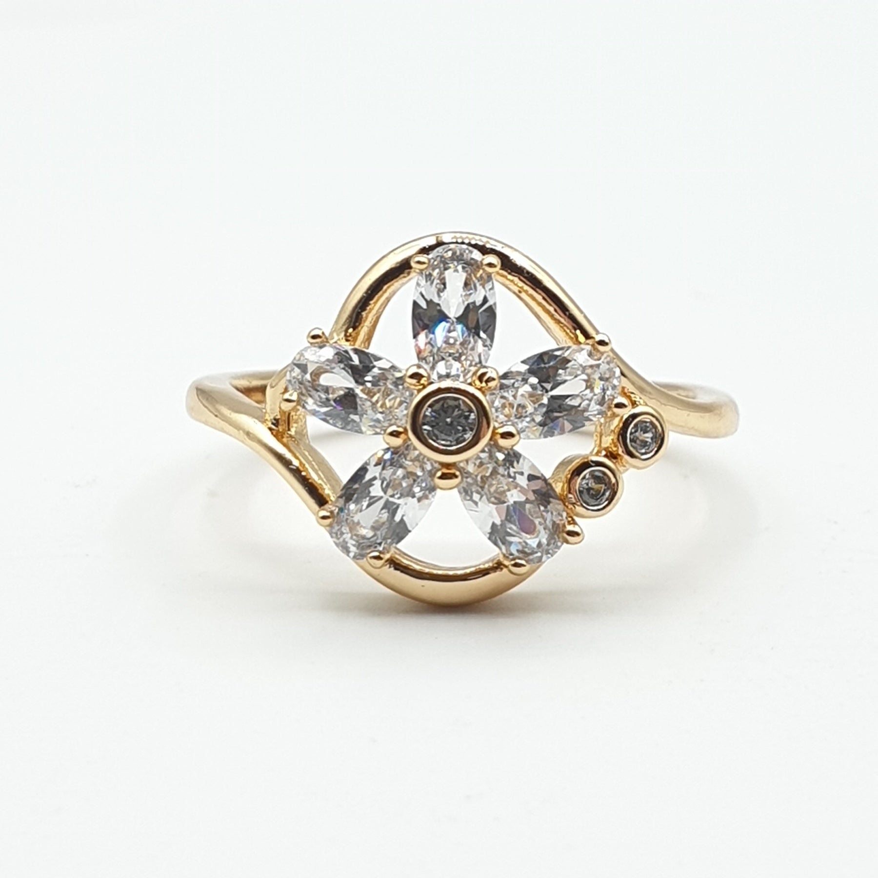 Bague xp tendance Plaqué or Xuping وردة