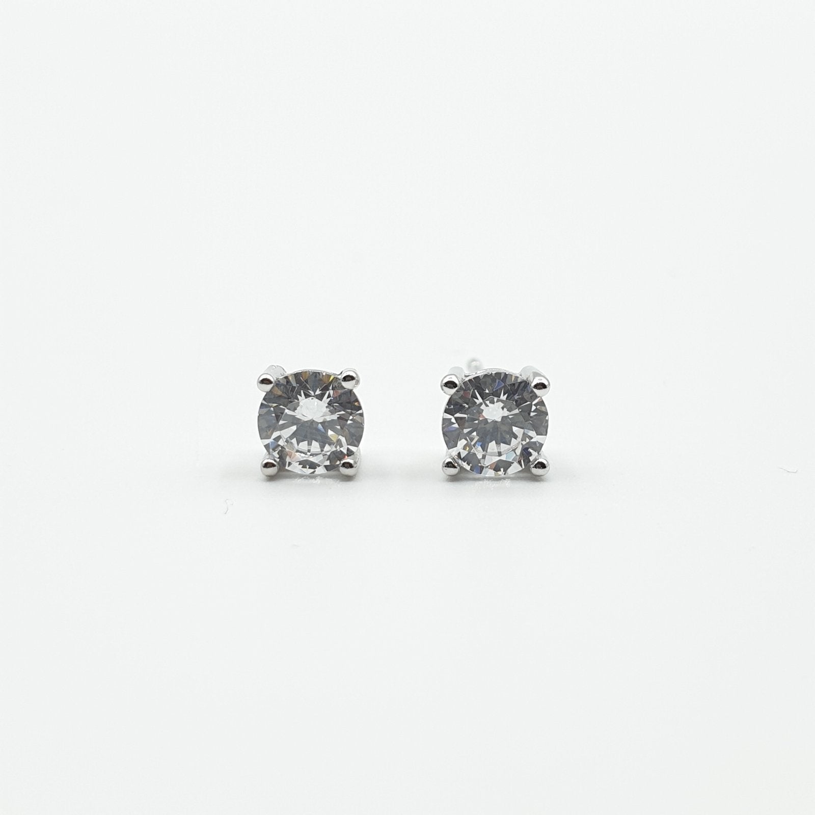 Boucles d'oreilles Argent Rhodié Garanti  une pierre