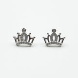 Boucles d'oreilles Argent Rhodié Garanti   التاج