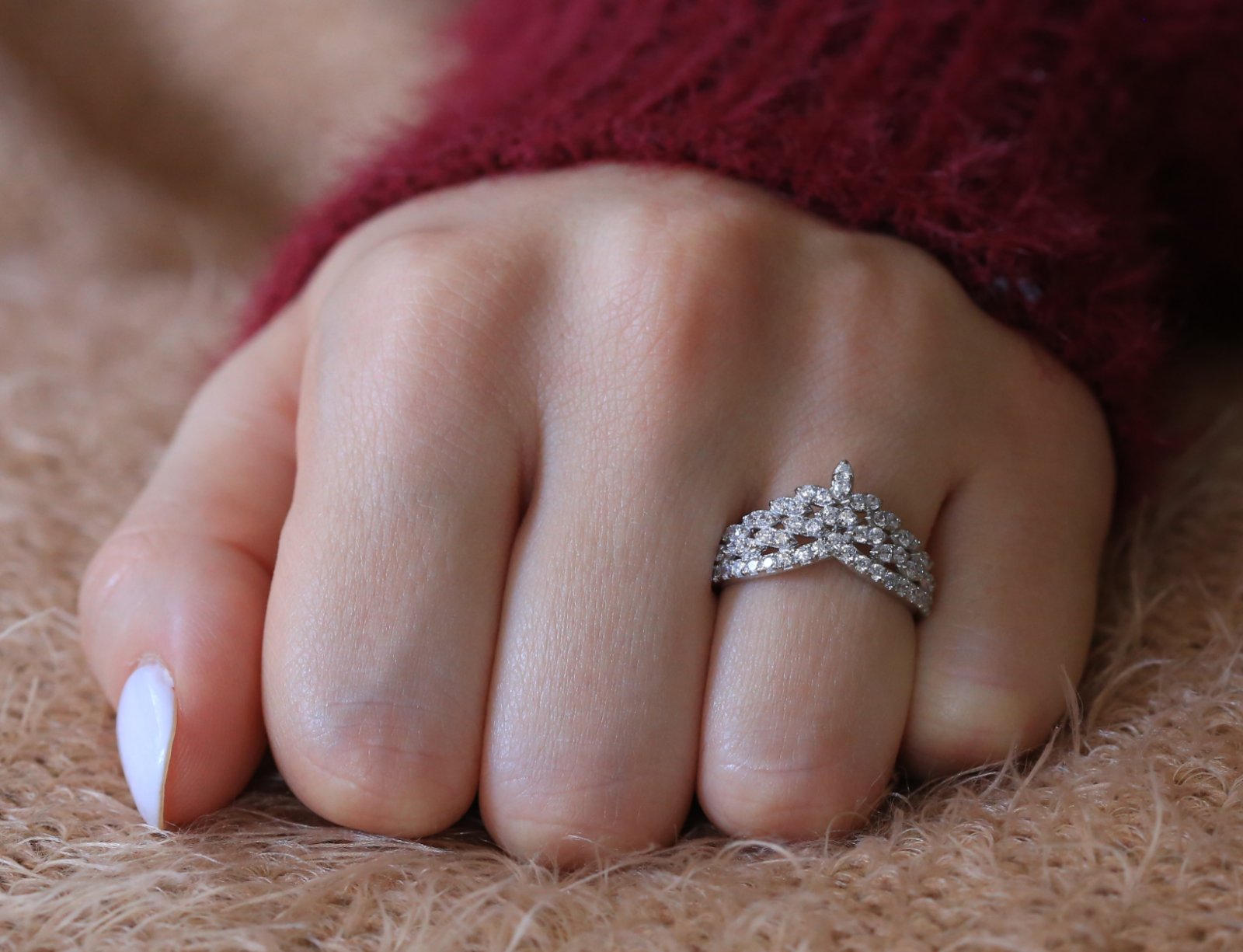 Bague Argent Rhodié garanti toit soldeargent - 40%