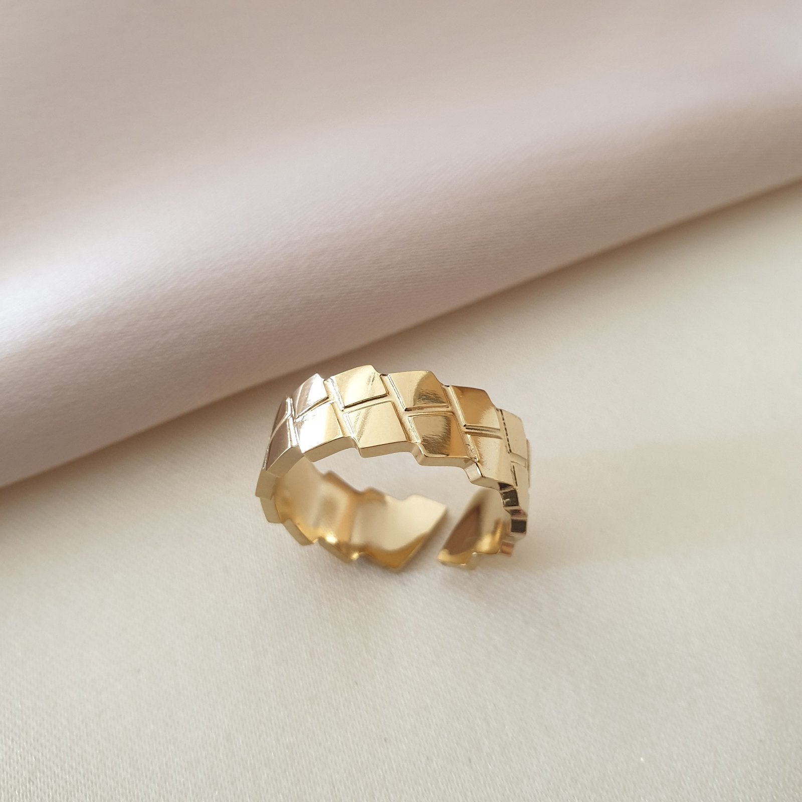 Bague acier garanti inoxydable anneau tendance ouvert ajustable