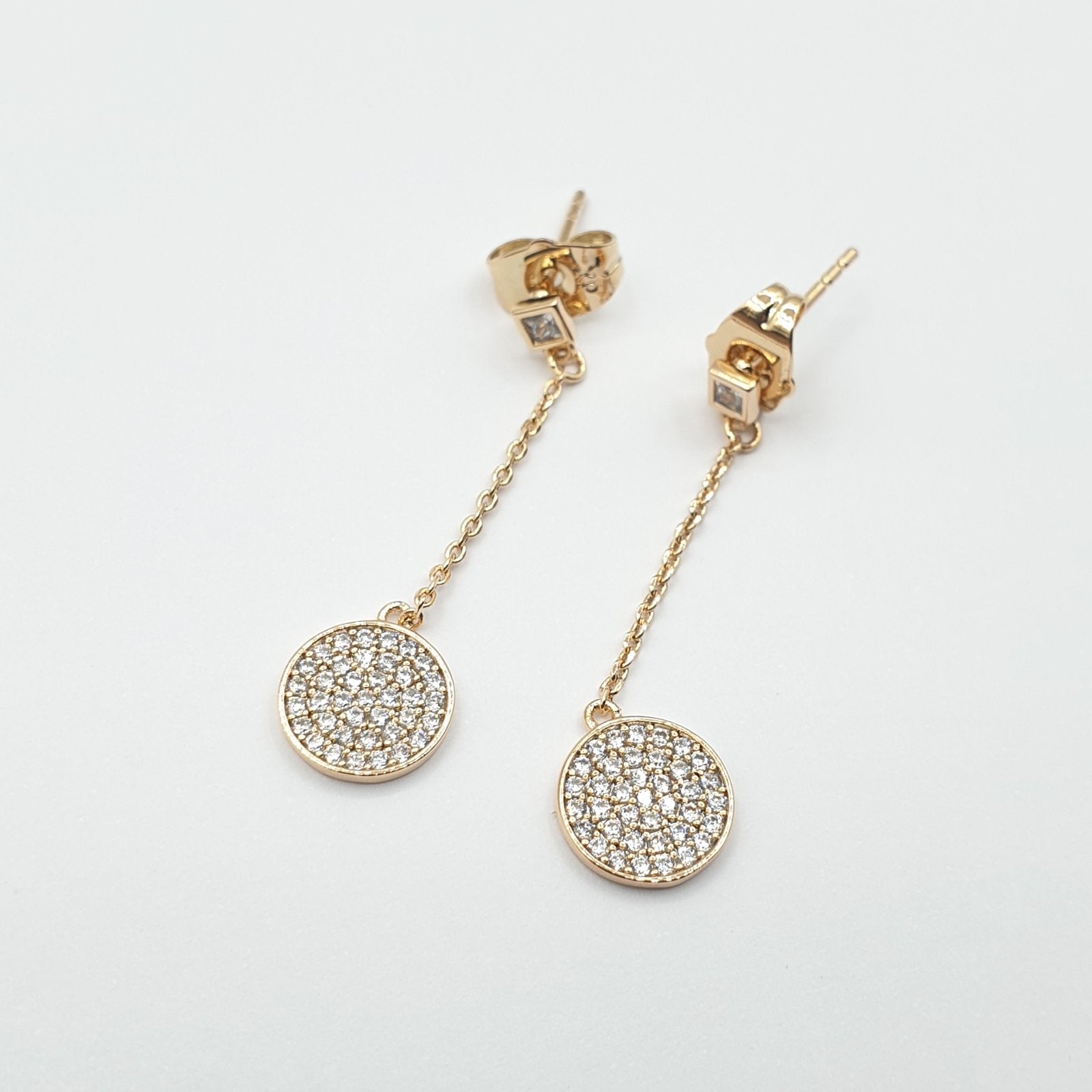 Boucle d'oreille xp tendance le rond en pierre pendant