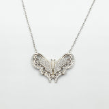 Collier Argent Rhodié Garanti gros papillon 🦋