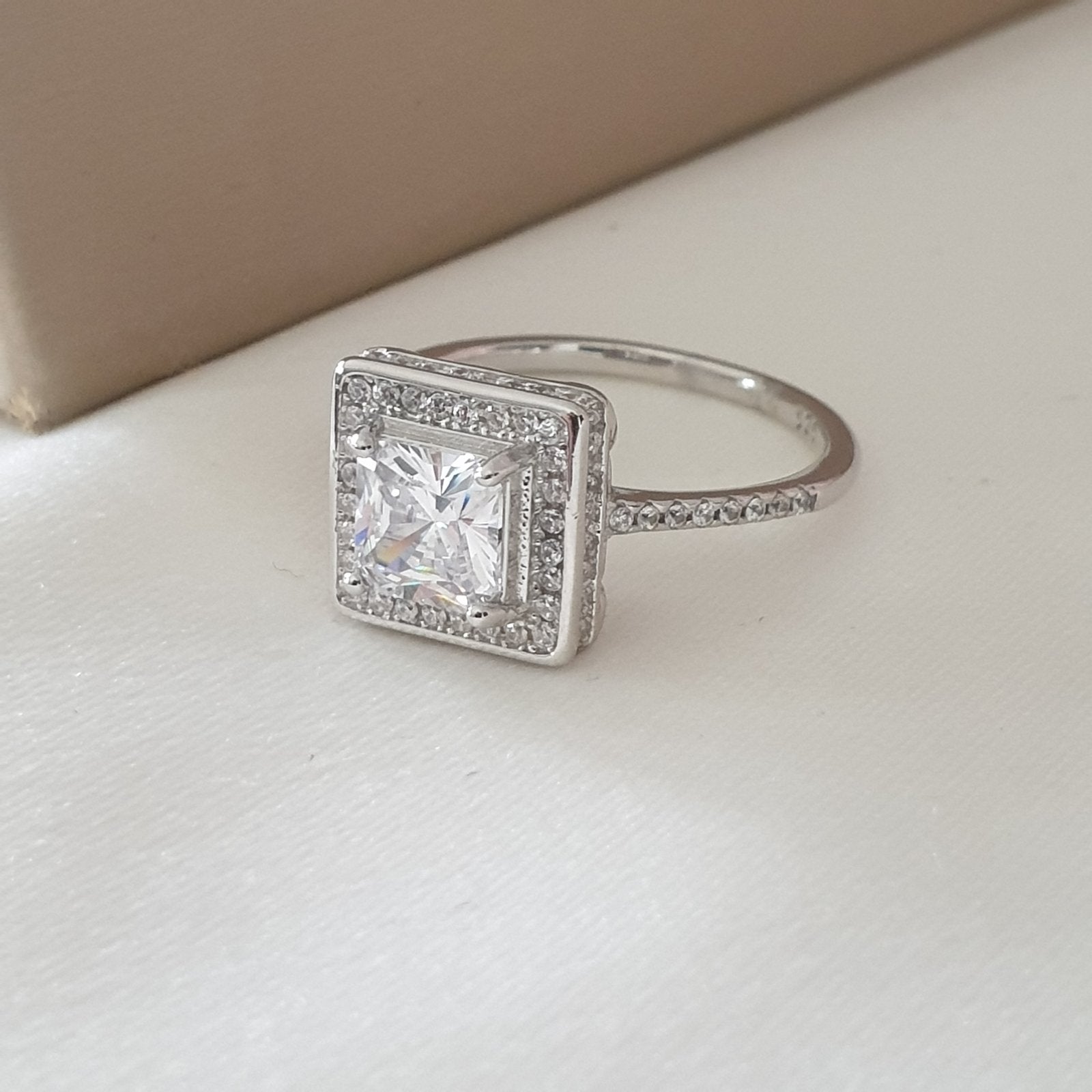 Bague Argent Rhodié Garanti soldeargent - 40% carré cube