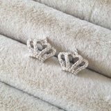 Boucle d'oreille argent Rhodié garanti the crown soldeargent - 40%