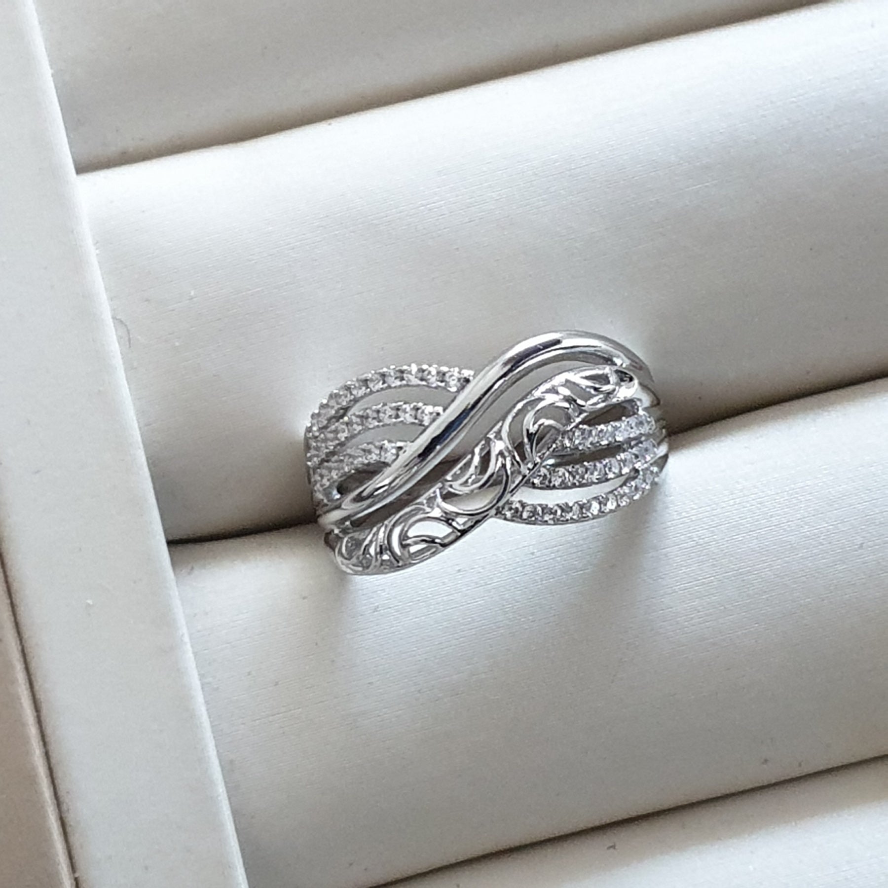 Bague xp tendance Plaqué or Xuping style argent tendance