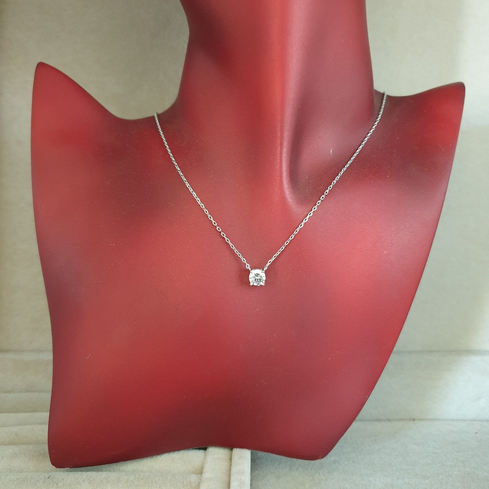 Collier Argent Rhodié Garanti la pierre