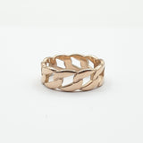 Bague acier garanti inoxydable anneau américain rose gold