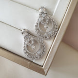 Boucle d'oreille Argent Rhodié Garanti soldeargent - 40%  pendant chargé classique
