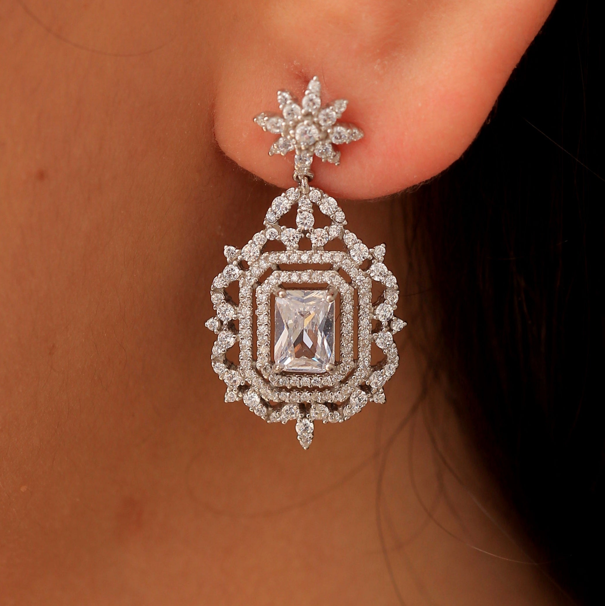 Boucles d'oreilles Argent Rhodié Garanti  style traditionnel soldeargent - 40%