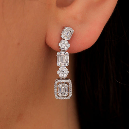 Boucles d'oreilles Argent Rhodié Garanti  modèle  occasionnel soldeargent - 40%
