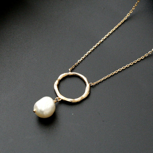 Collier  Plaqué Or 750 3 Microns perles de culture d'eau douce bijouxcn La Coque de Nacre Paris Emma