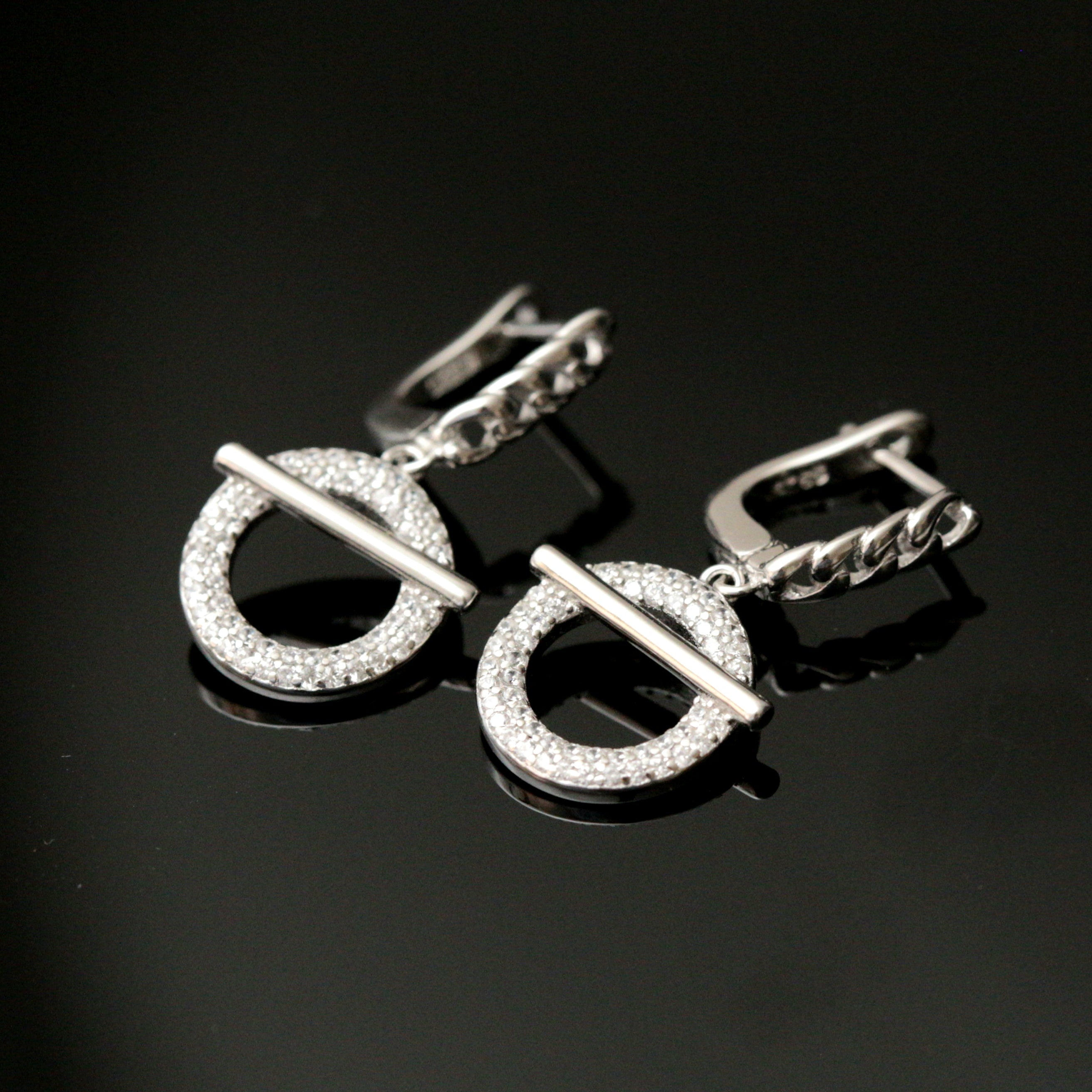 Boucle d'oreille argent Rhodié garanti soldeargent - 40% MC10