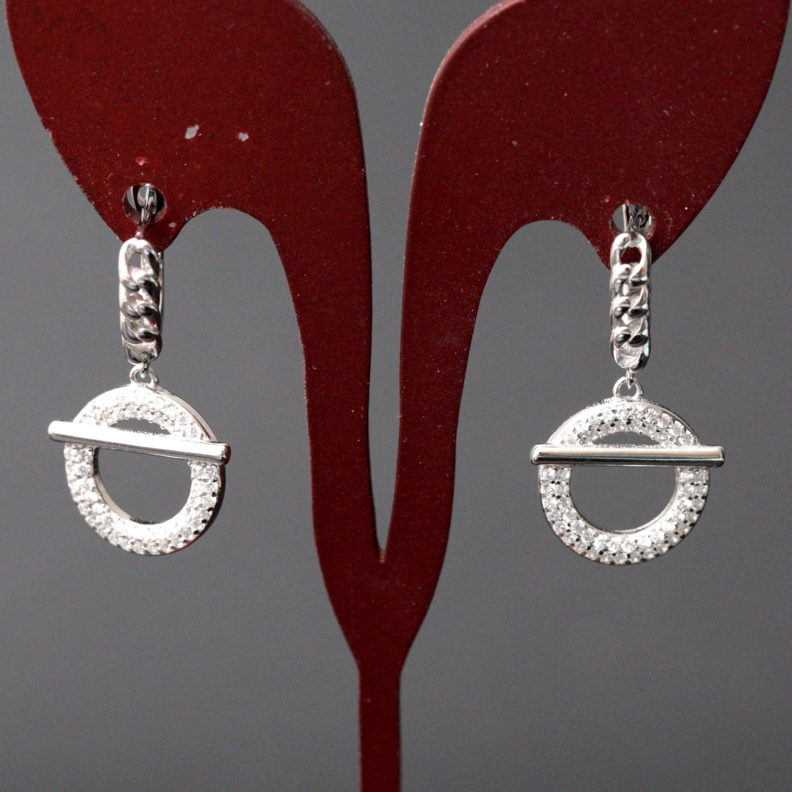 Boucle d'oreille argent Rhodié garanti soldeargent - 40% MC10